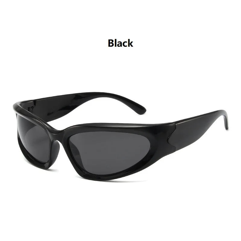 Premium Y2K Wrap Around Sunglasses - Vintage Designer Eyewear