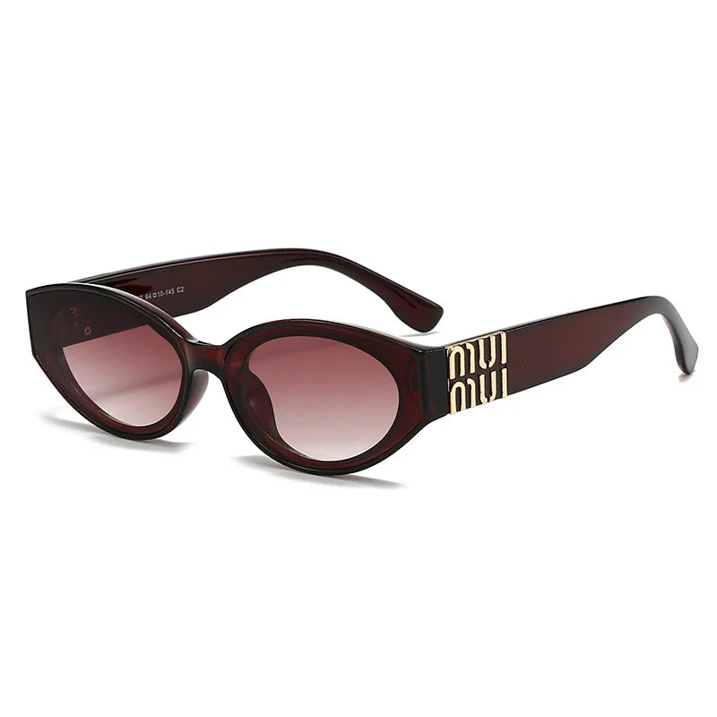 Minimalist Oval Sunglasses - Premium UV400 Protection