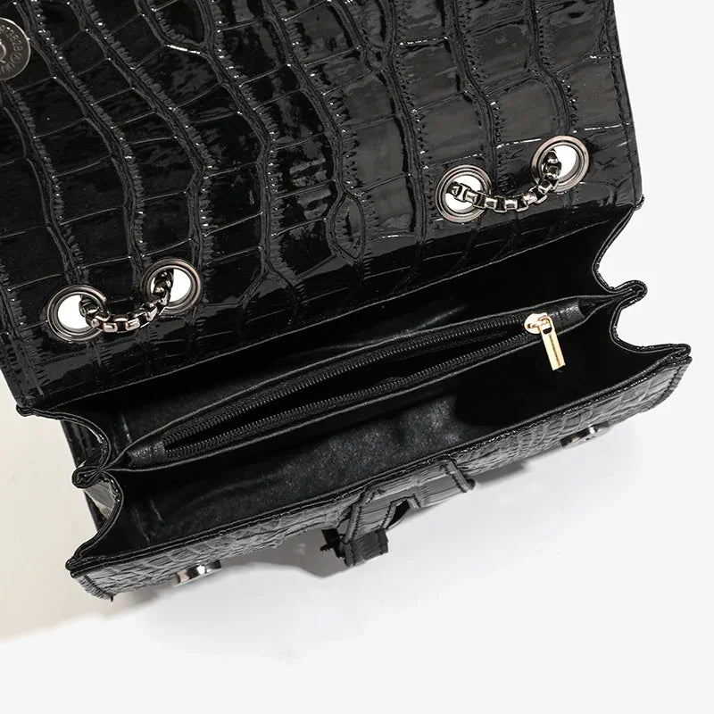 Elegant Sequined Crossbody Bag - Luxury Chain Shoulder Purse