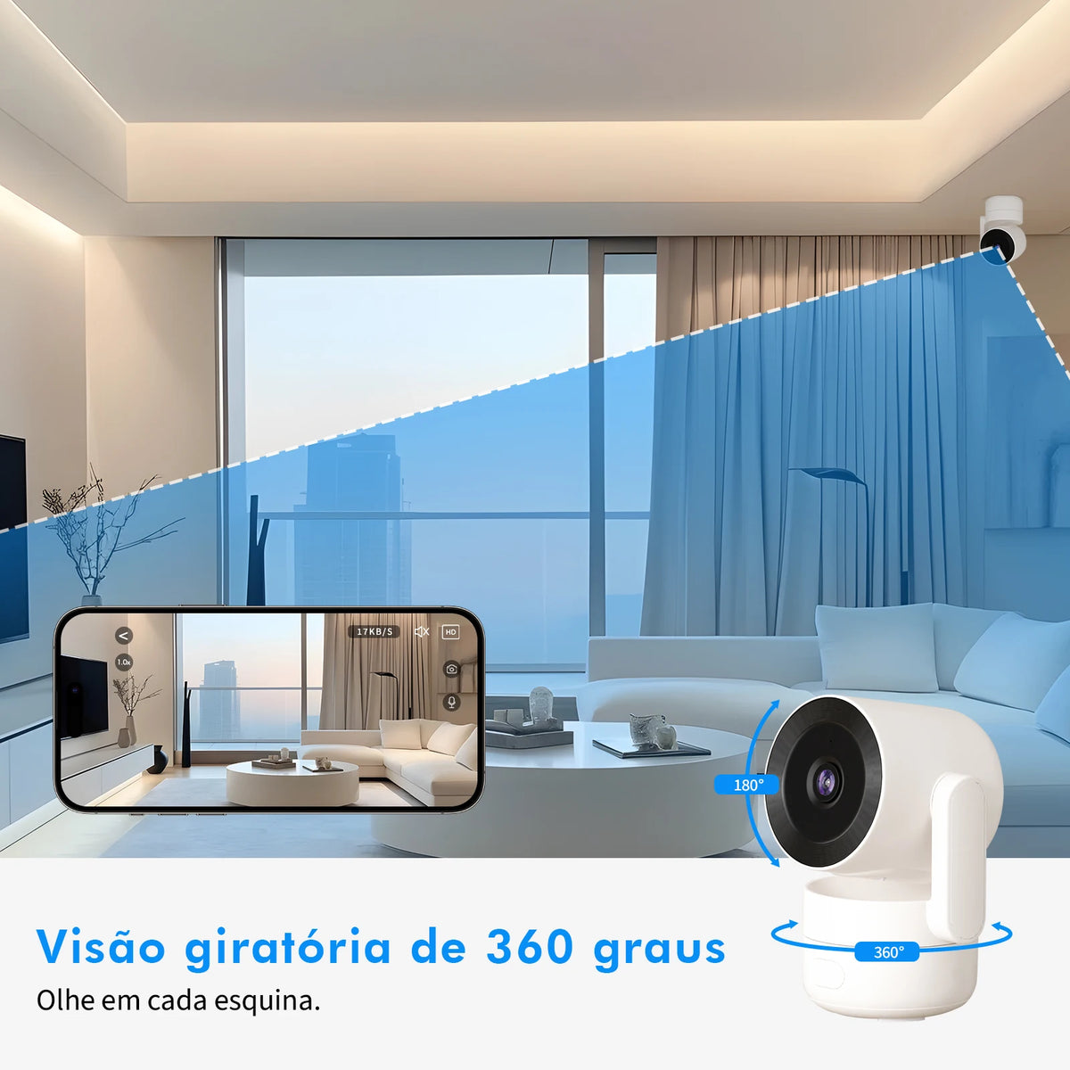 Compact WiFi Security Camera - HD Wireless Surveillance