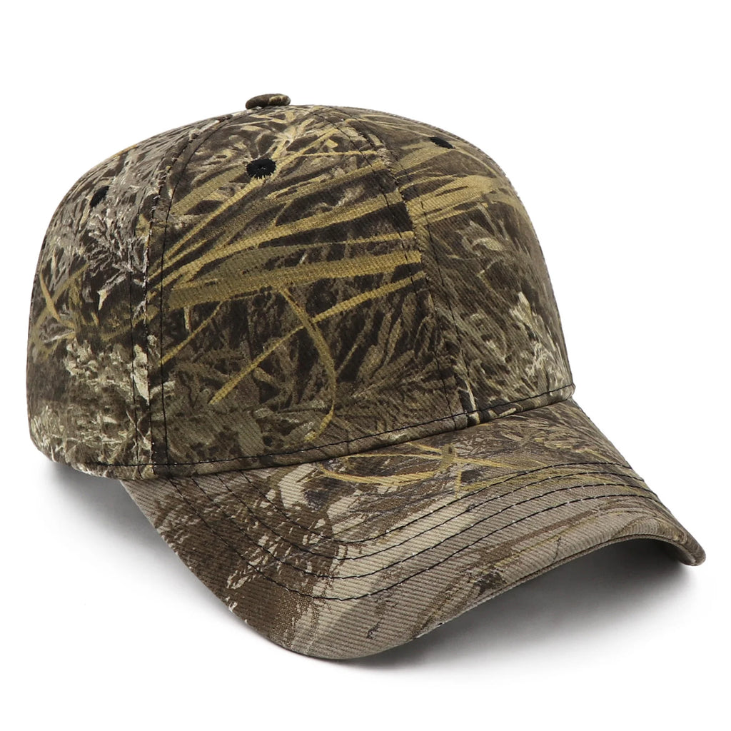 KOEP Jungle Reed Water Grass Camouflage Baseball Caps Dad Snapback Outdoor Fishing Cap With Bulrush Leaves Design For Hunting - Tulique