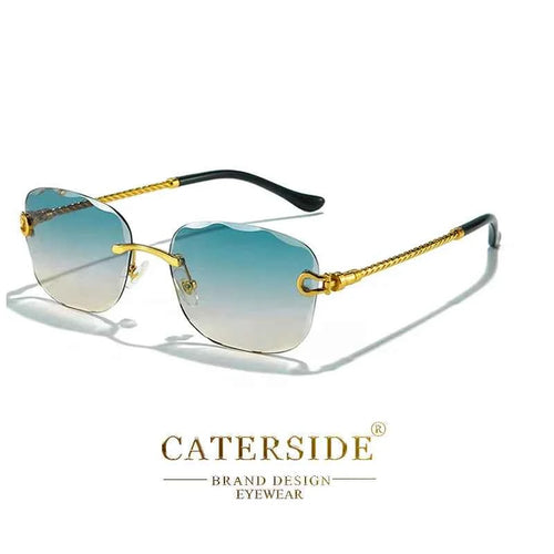 Designer Retro Punk Sunglasses - UV400 Gradient Shades