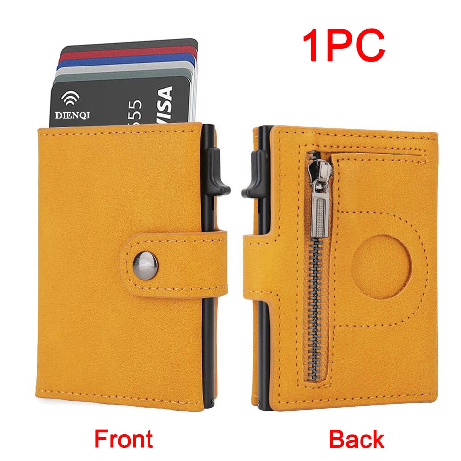 Luxury Carbon Fiber Airtag Wallet - Slim Minimalist Credit Card Holder
