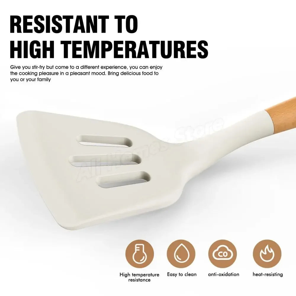 Premium Silicone Utensil Set - 12-Piece Cooking Kit