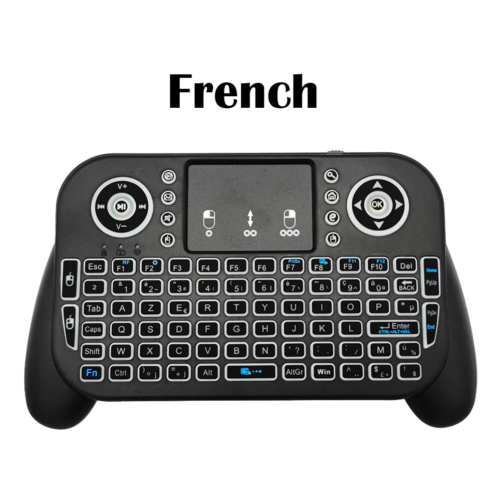 Premium Mini Wireless Keyboard with 7-Color Backlit & Touchpad