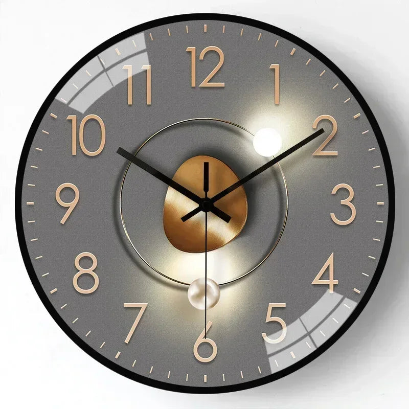 Elegant Silent Modern Wall Clock - Non-Ticking Design