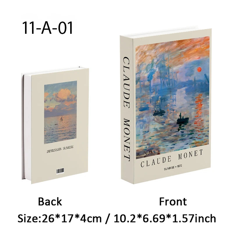 Elegant Luxury Decorative Books - Van Gogh Monet Picasso Series