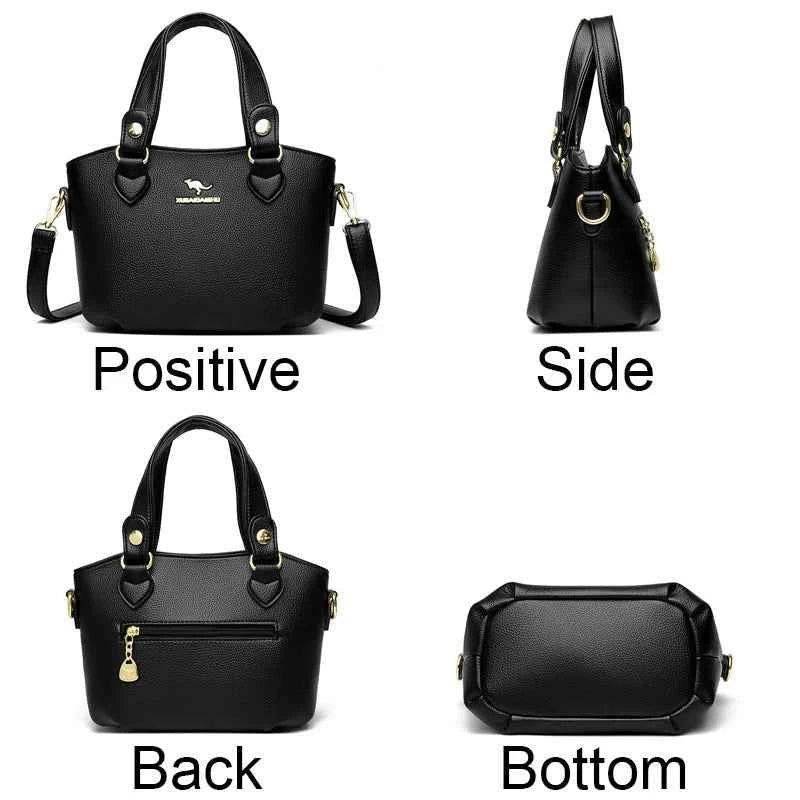 Luxury Leather Tote Bag - Elegant & Spacious