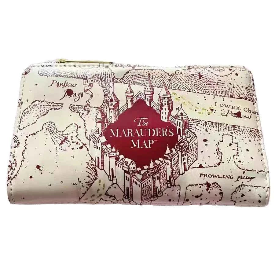 Premium Harry Potter Map Printed Long Zipper Wallet