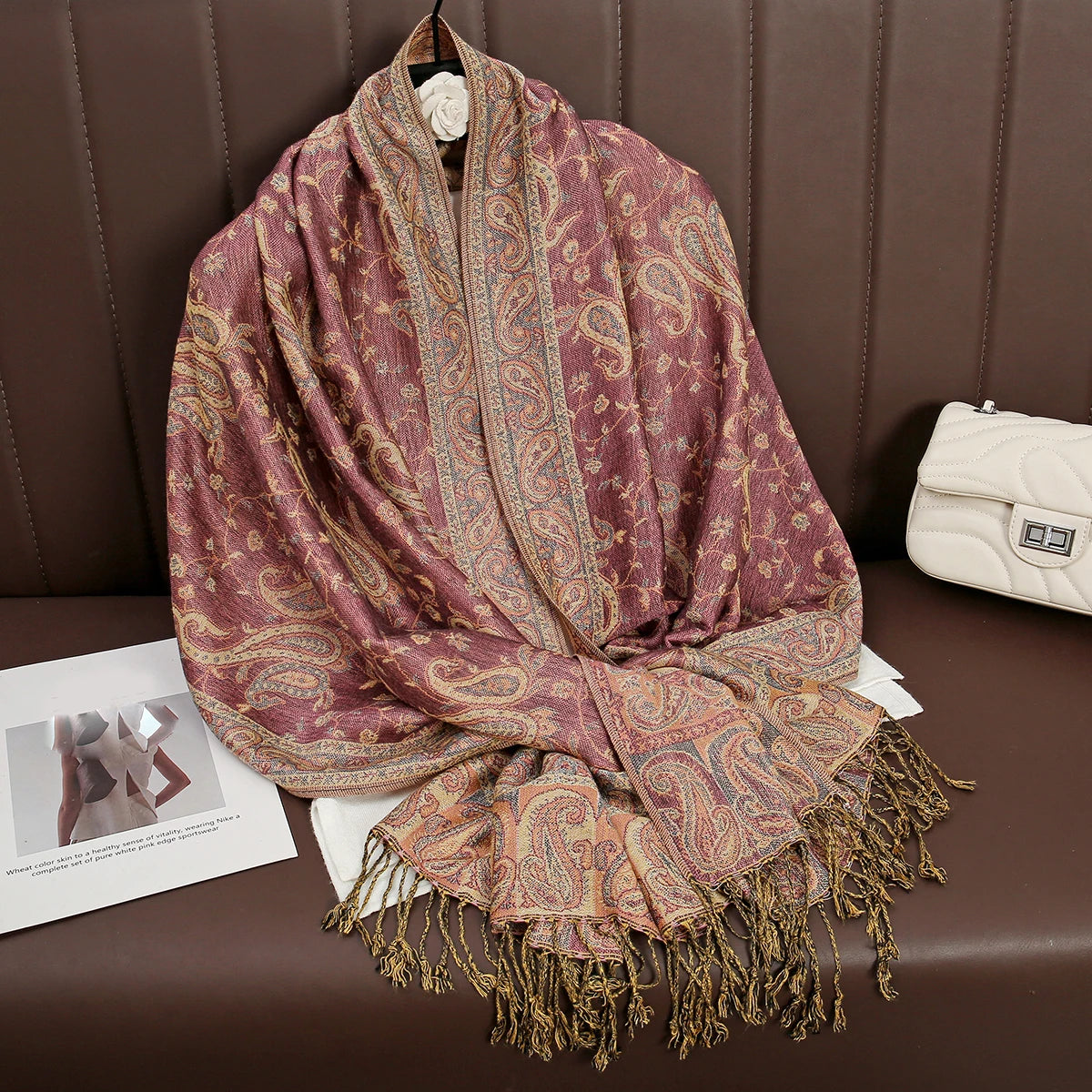 Luxury Cashmere Pashmina Shawl - Elegant Winter Wrap