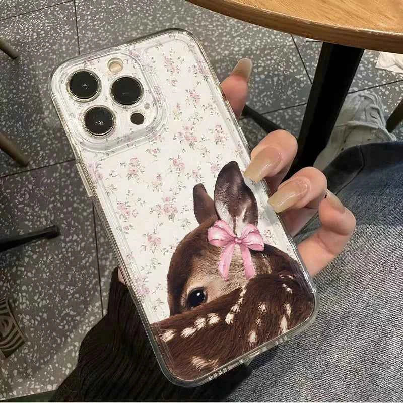 Luxury Floral Lace Phone Case - Protective Clear Cover