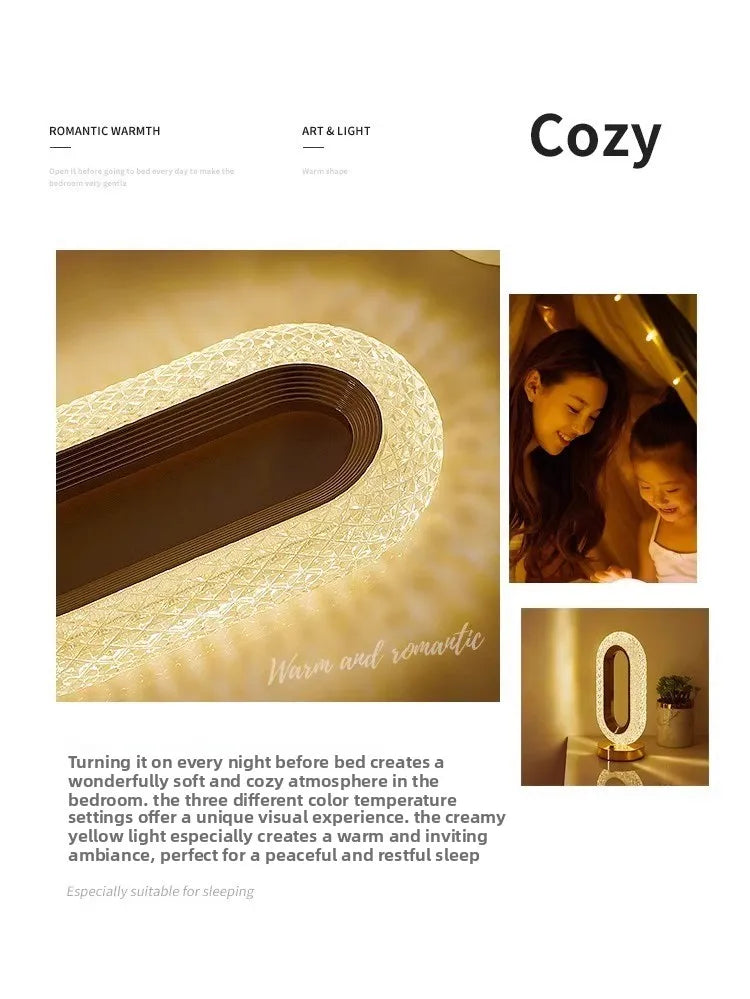 Elegant Luxury Bedside Lamp - Touch Night Light