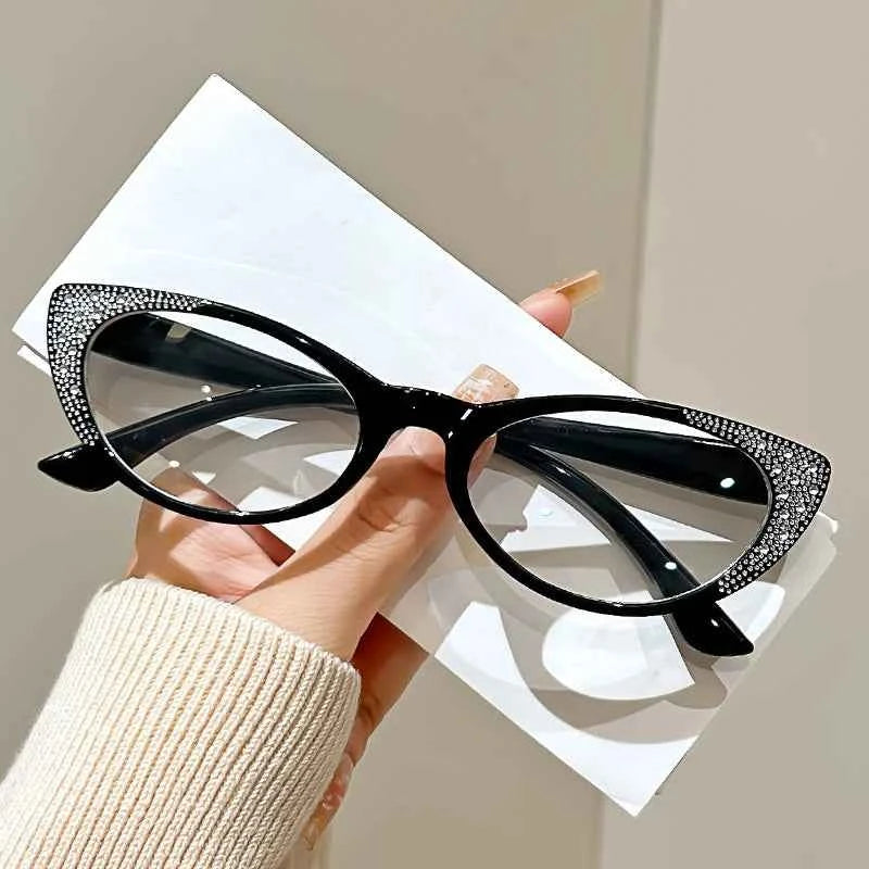 Retro Cat Eye Reading Glasses - Anti Blue Light & Prescription