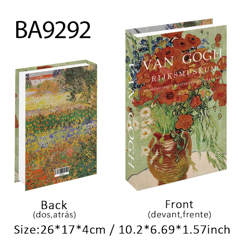 Elegant Luxury Decorative Books - Van Gogh Monet Picasso Series