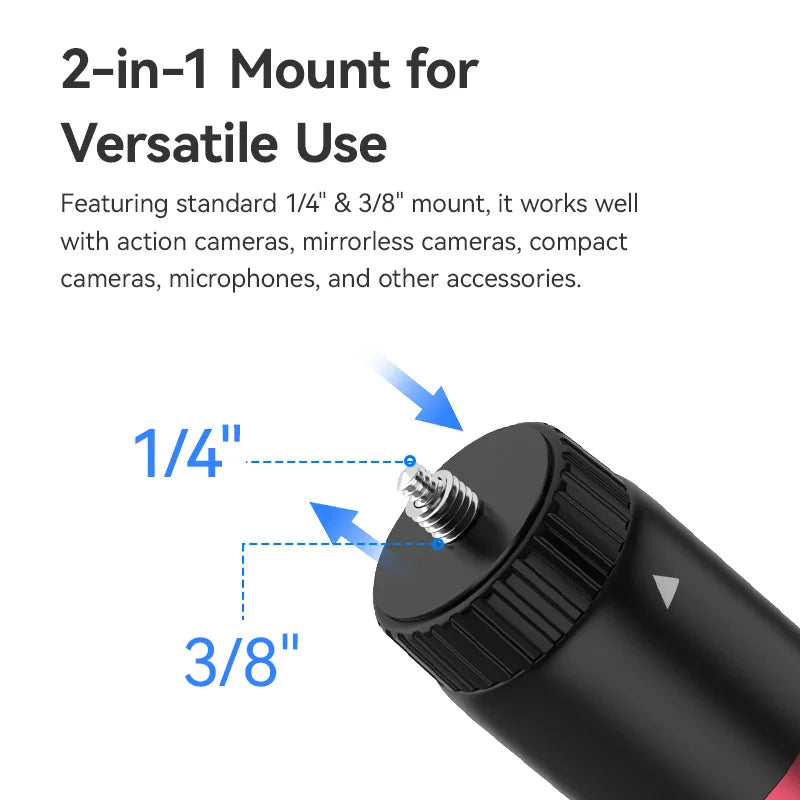 Professional Portable Vlog Tripod - Lightweight & Stable Mount
