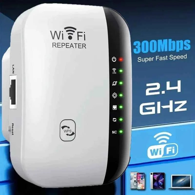 Premium Wireless WiFi Range Extender - 300Mbps Signal Booster