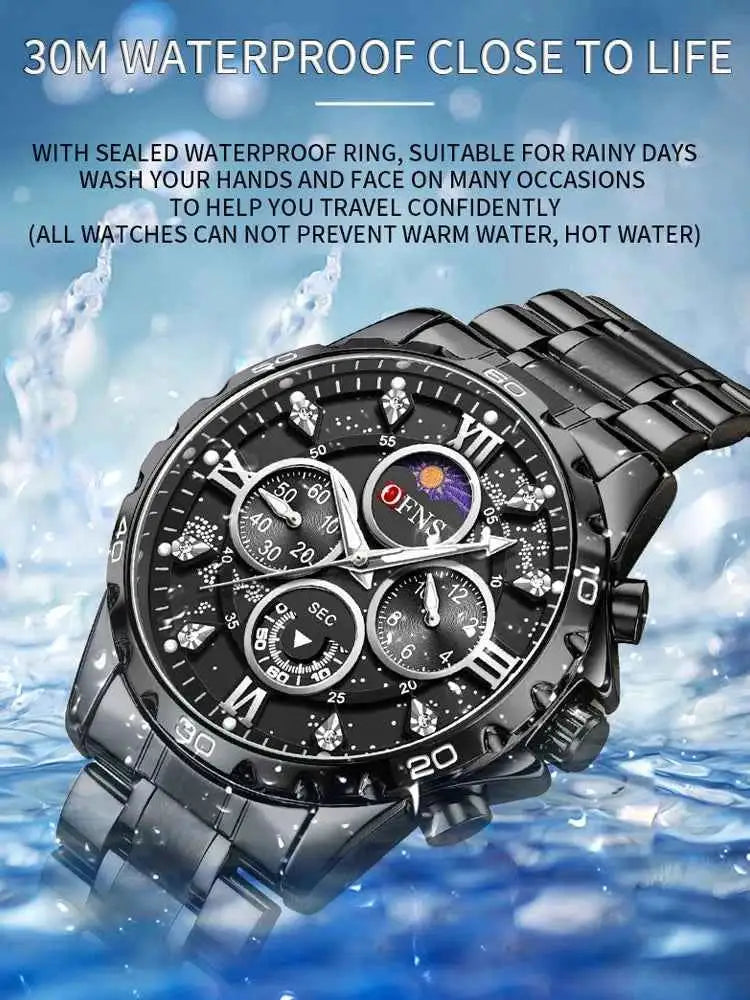 Premium Men's Military Watch - Waterproof Quartz