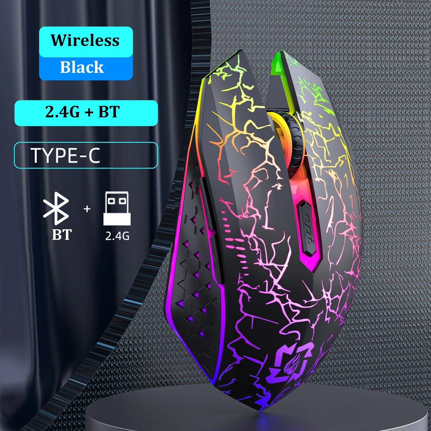 Premium Dual Mode Gaming Mouse - Bluetooth 5.2 & 2.4G Wireless