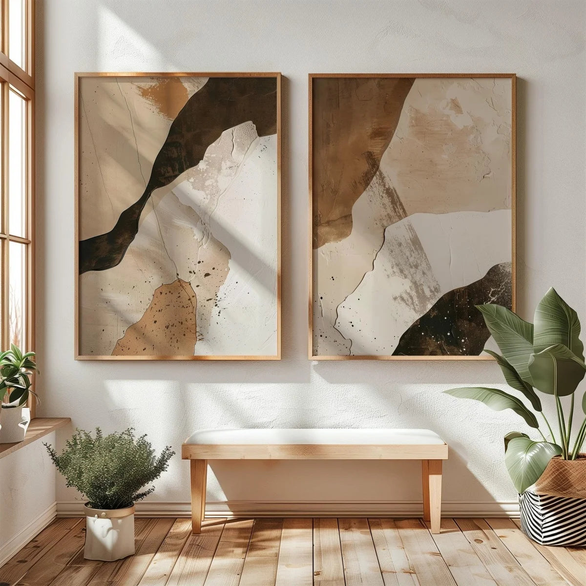 Elegant Wabi Sabi Art Print - Minimalist Japanese Mountain Canvas