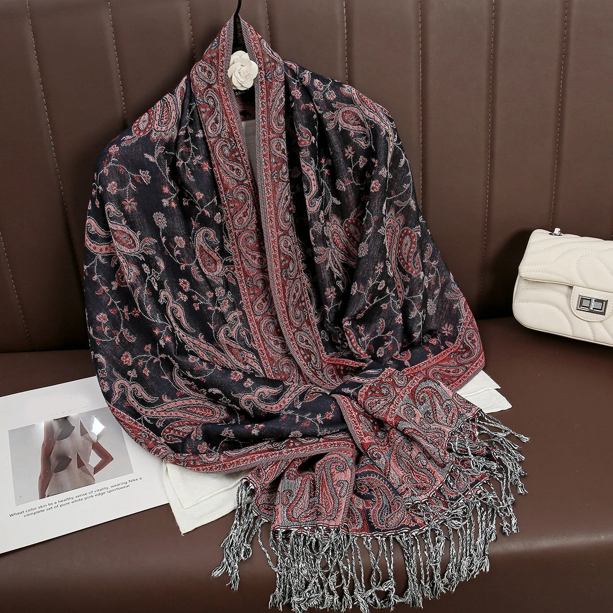 Luxury Cashmere Pashmina Shawl - Elegant Winter Wrap