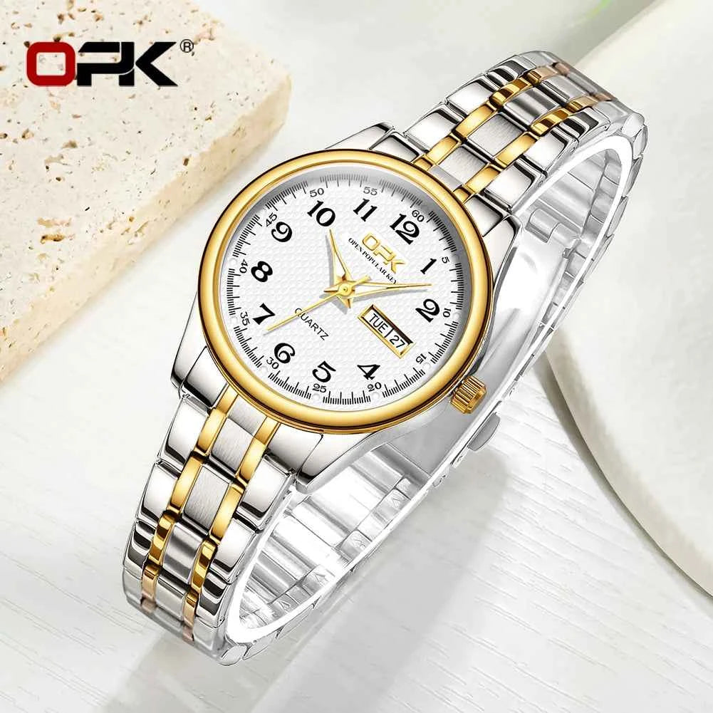 Elegant Women Quartz Watch - Waterproof Stainless Steel Luxury Ladies Timepiece