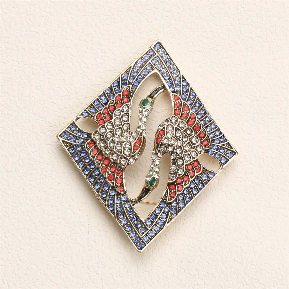 Premium Crystal Bow Brooch - Exquisite Sparkling Accessory