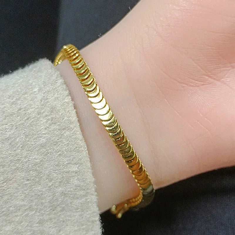 Luxury Roman Numerals Bracelet - Stainless Steel Elegance