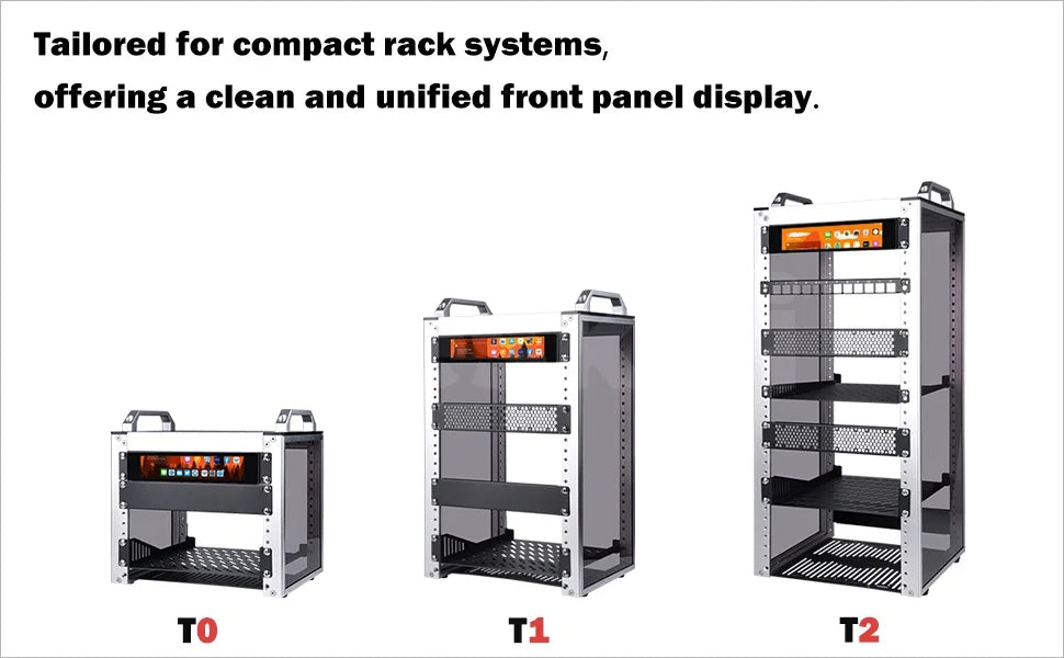 Premium 1U Rackmount Monitor - DeskPi 6.91-inch Touch Screen