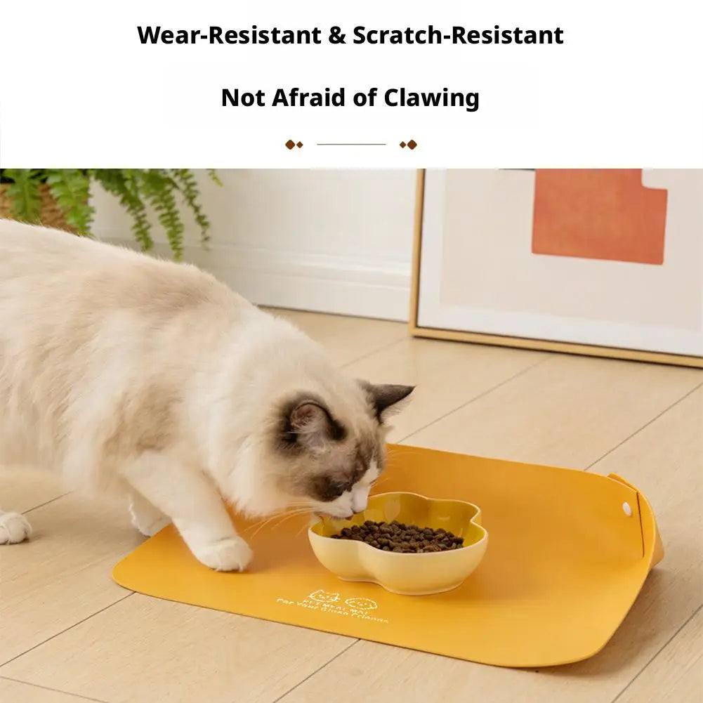 Premium Waterproof Pet Feeding Mat - Anti-Spill & Non-Slip