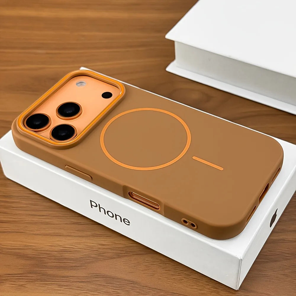 Luxury Matte Magnetic Silicone Phone Case - MagSafe Compatible