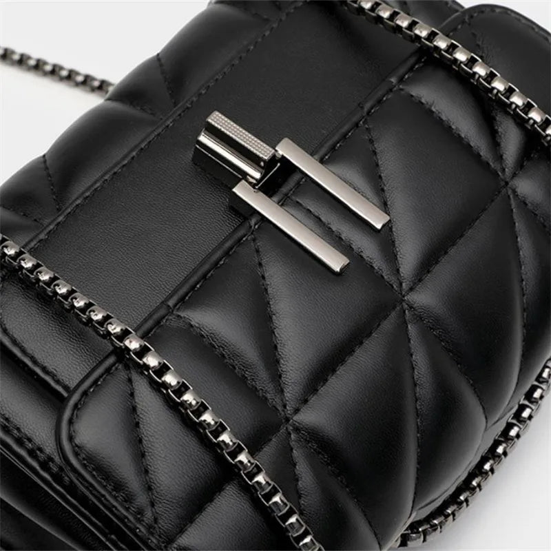 Elegant Mini Plaid Crossbody Bag - Classic Flap Purse