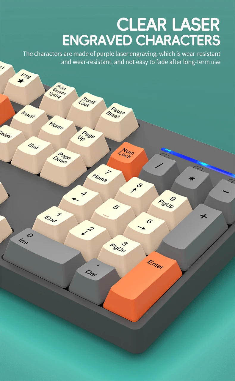 Premium Wireless Keyboard Mouse Combo - Silent & Ergonomic