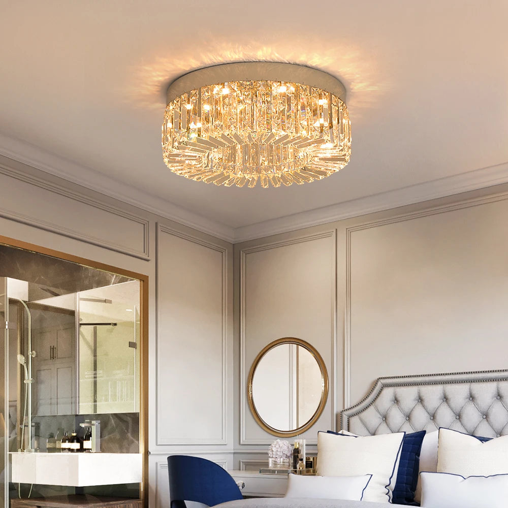 Elegant Modern Crystal Chandelier - LED Ceiling Light