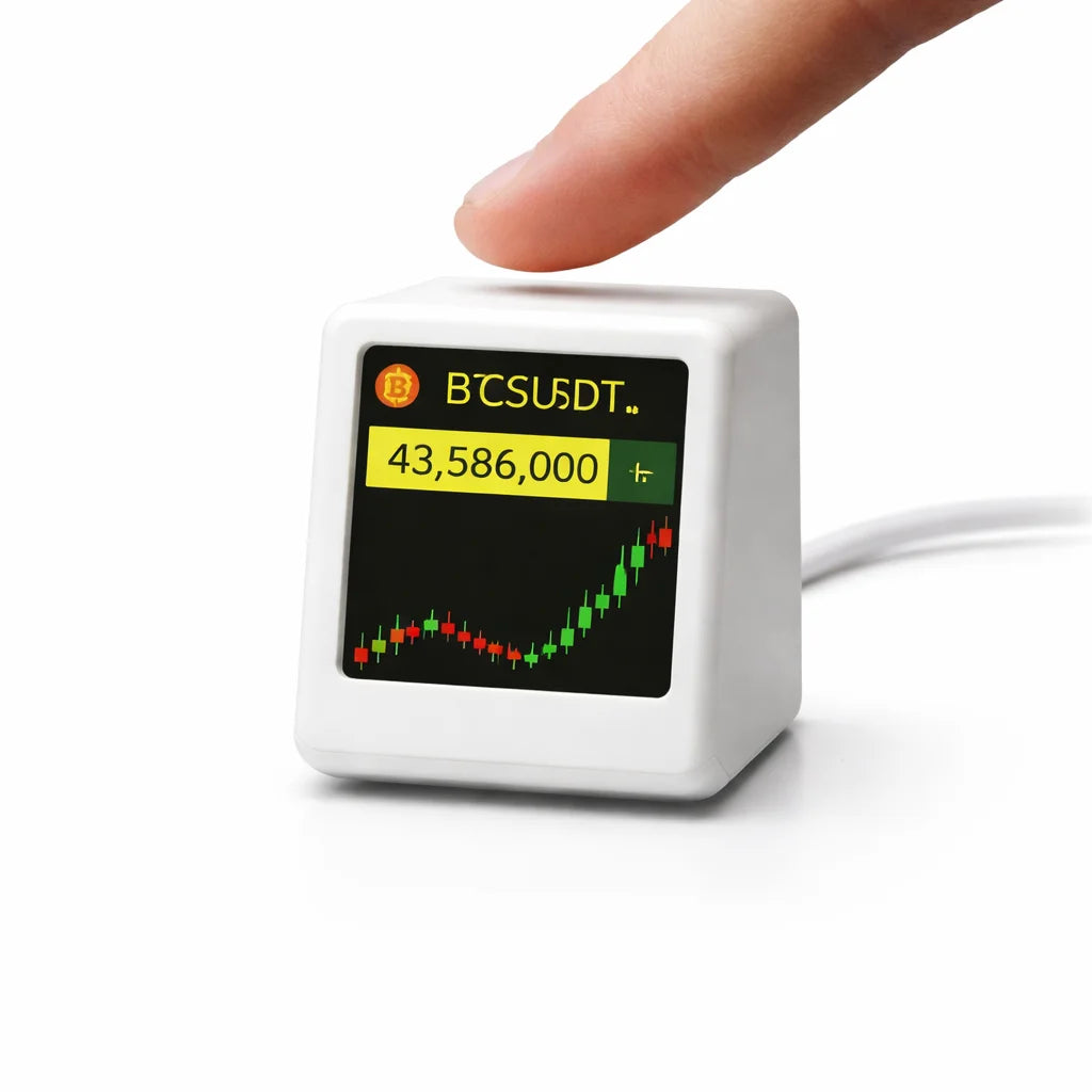 Premium Smart WiFi Desk Clock - Real-Time Data Display