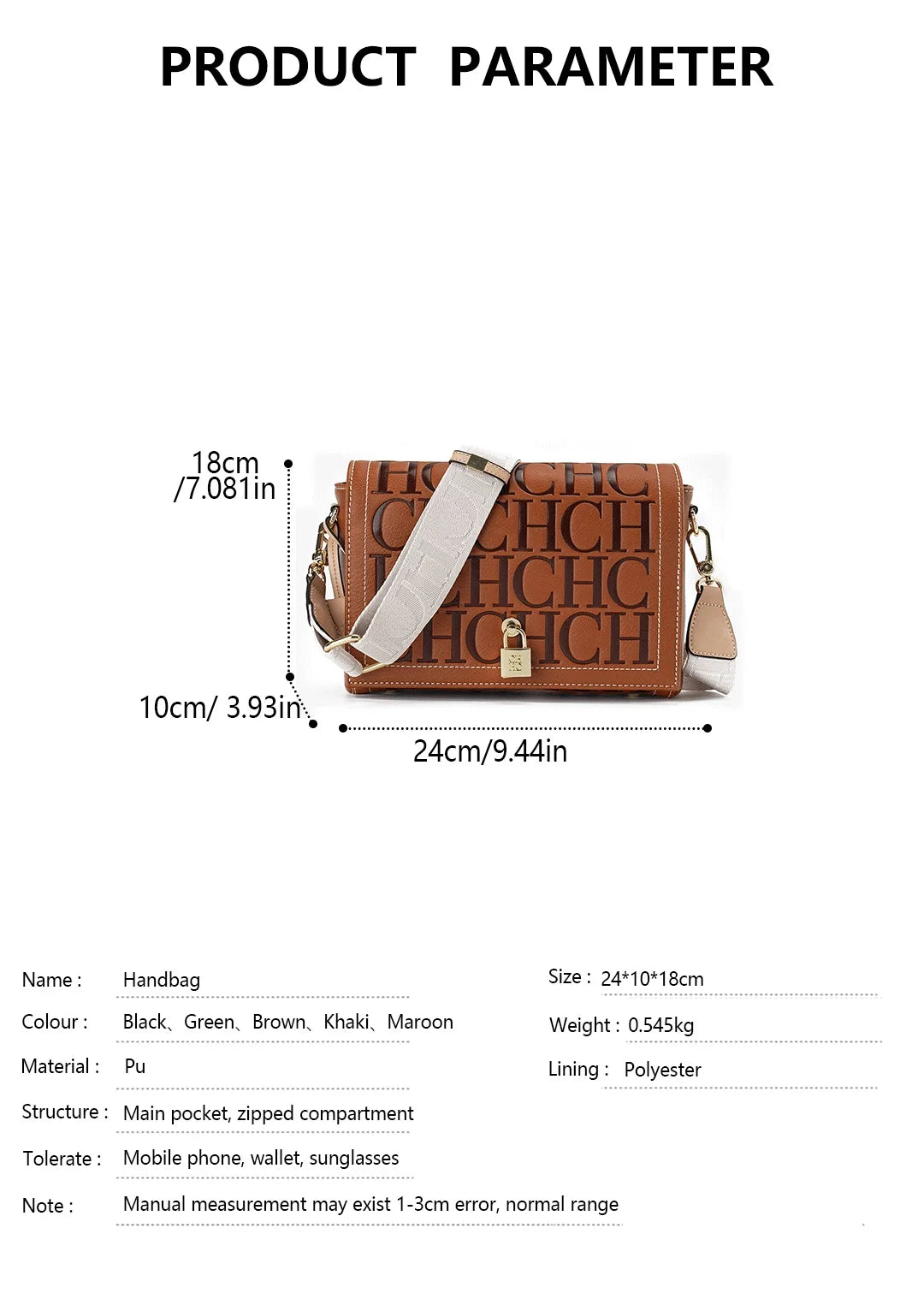 Elegant Women's Crossbody Bag - Premium Fashion