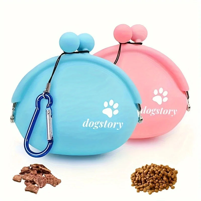 Pet Snack Bag, Outdoor Training Storage Pouch with Hook, Pet Outdoor Supply