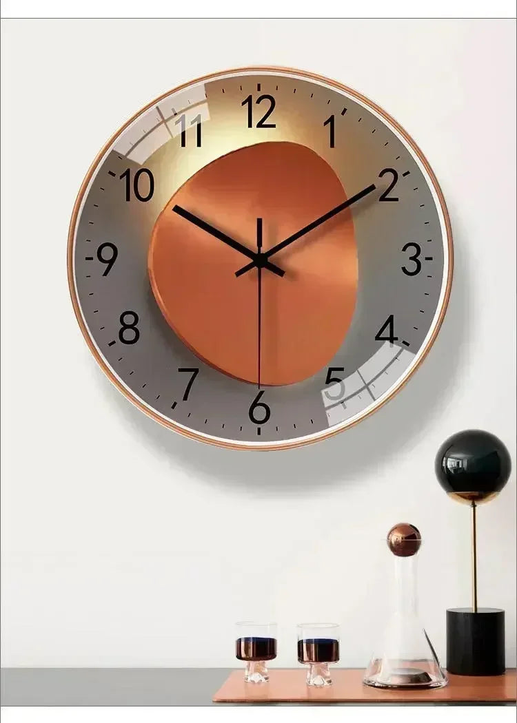 Elegant Silent Modern Wall Clock - Non-Ticking Design