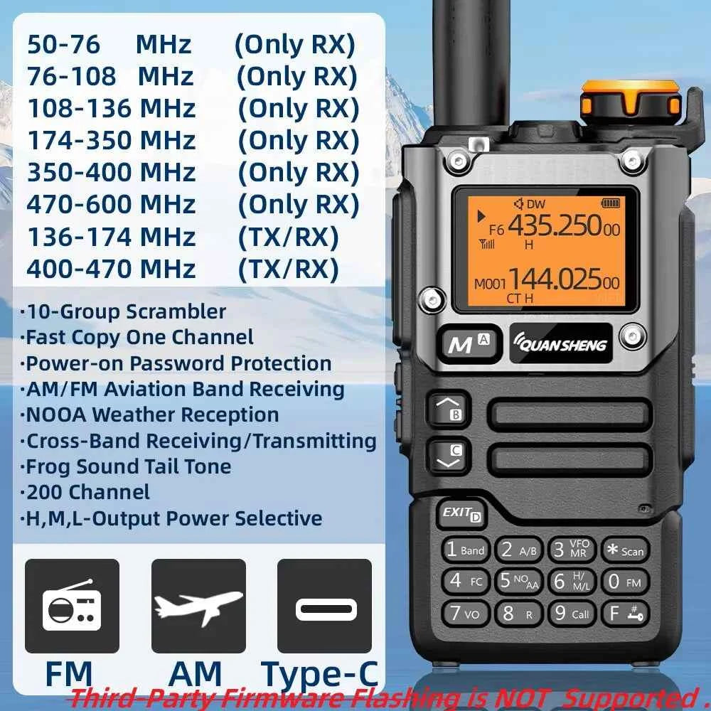 handheld two way radio - portable am fm wireless long range receiver device