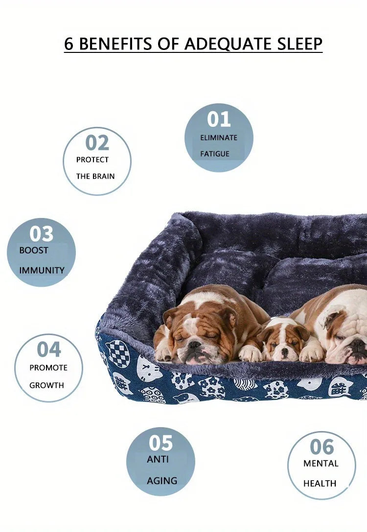 Premium Pet Dog Bed Sofa - Cozy Winter Warmth