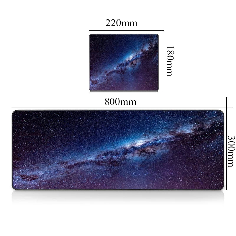 Premium Gaming Desk Mat - Large Mousepad with Galaxy Design