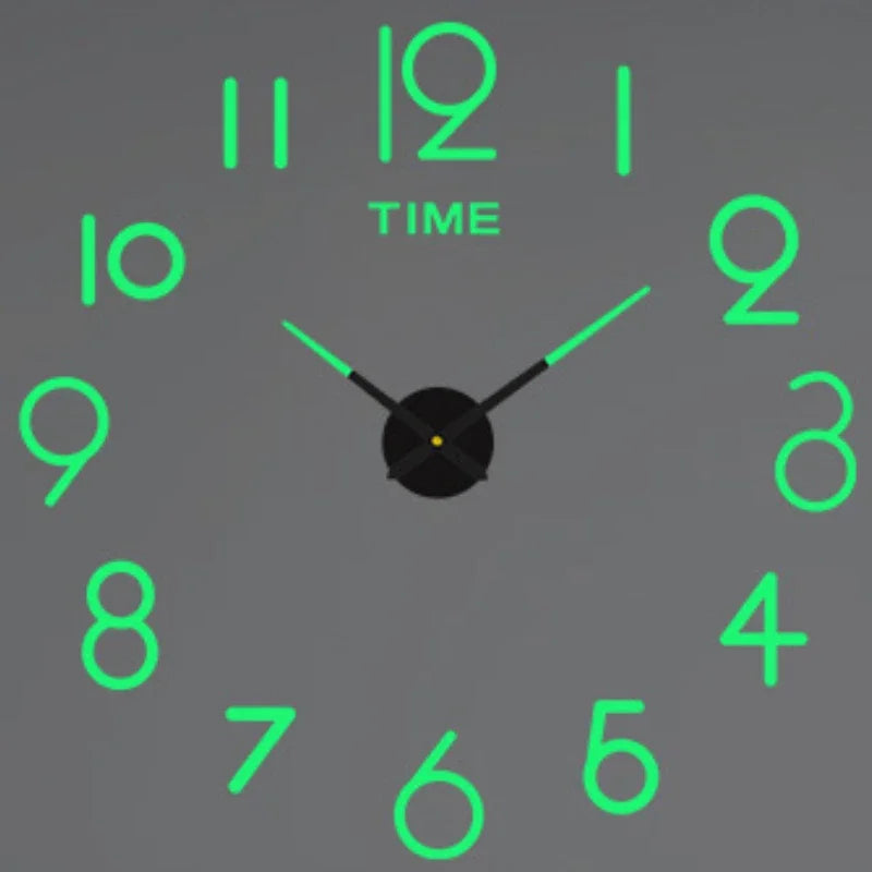 Elegant Modern Large Wall Clock - 3D DIY Quartz Design