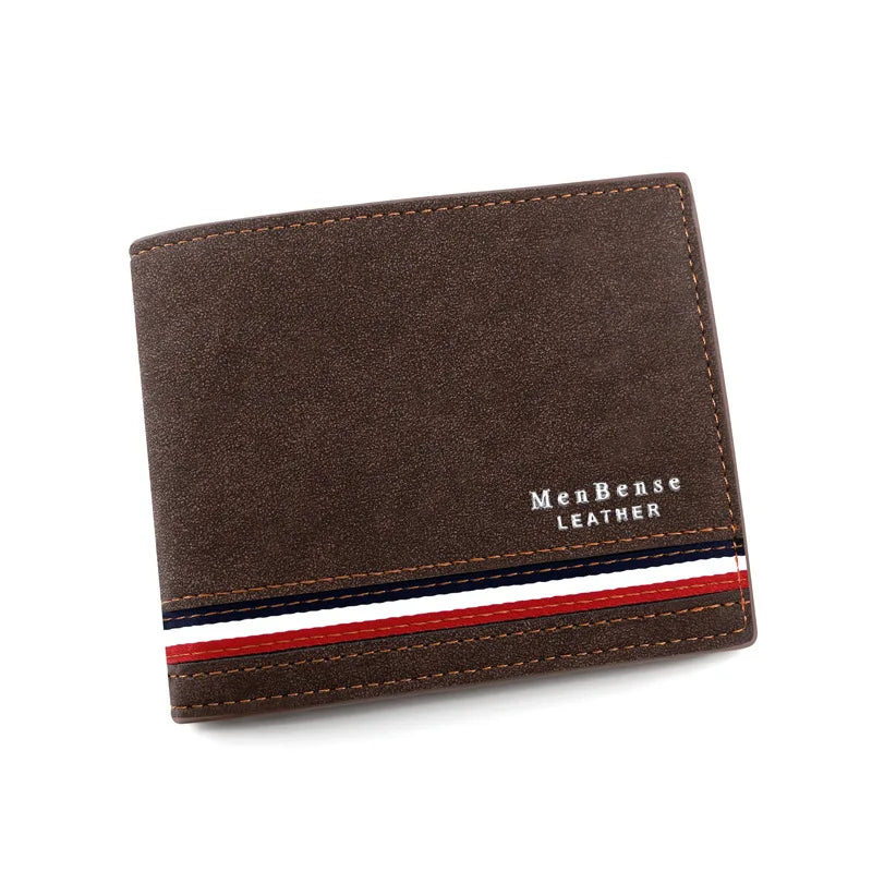 Luxury Slim Men's Wallet with Zipper Coin Pocket & Card Holder