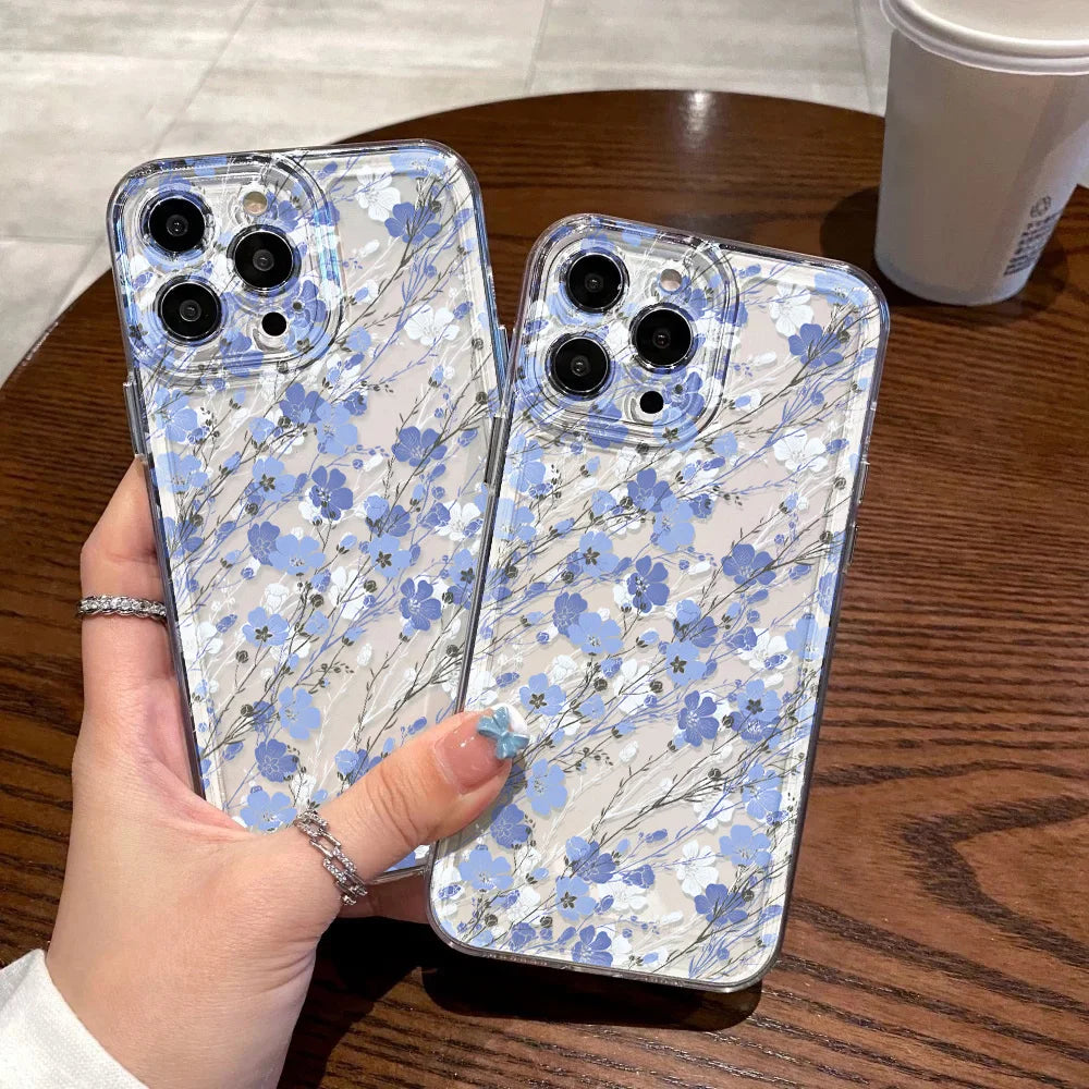 Premium Flower iPhone Case - Clear Shockproof Protection