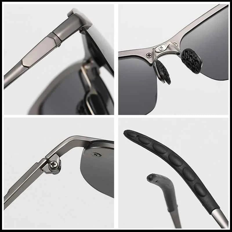 Premium Men's Photochromic Polarized Sunglasses - UV400 Day & Night Vision