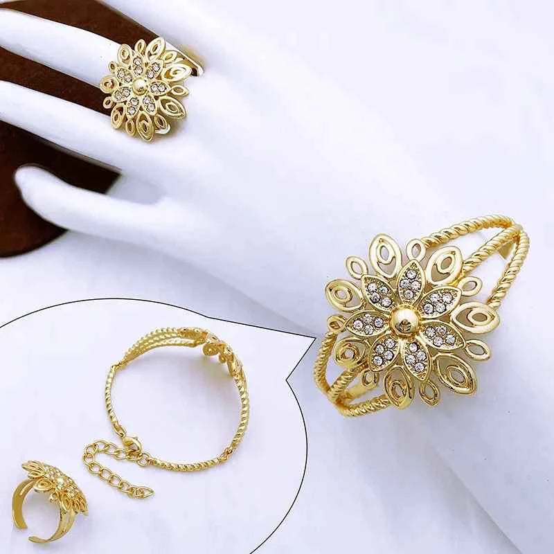 Luxury Statement Jewelry Set - Large Pendant Necklace & Earrings