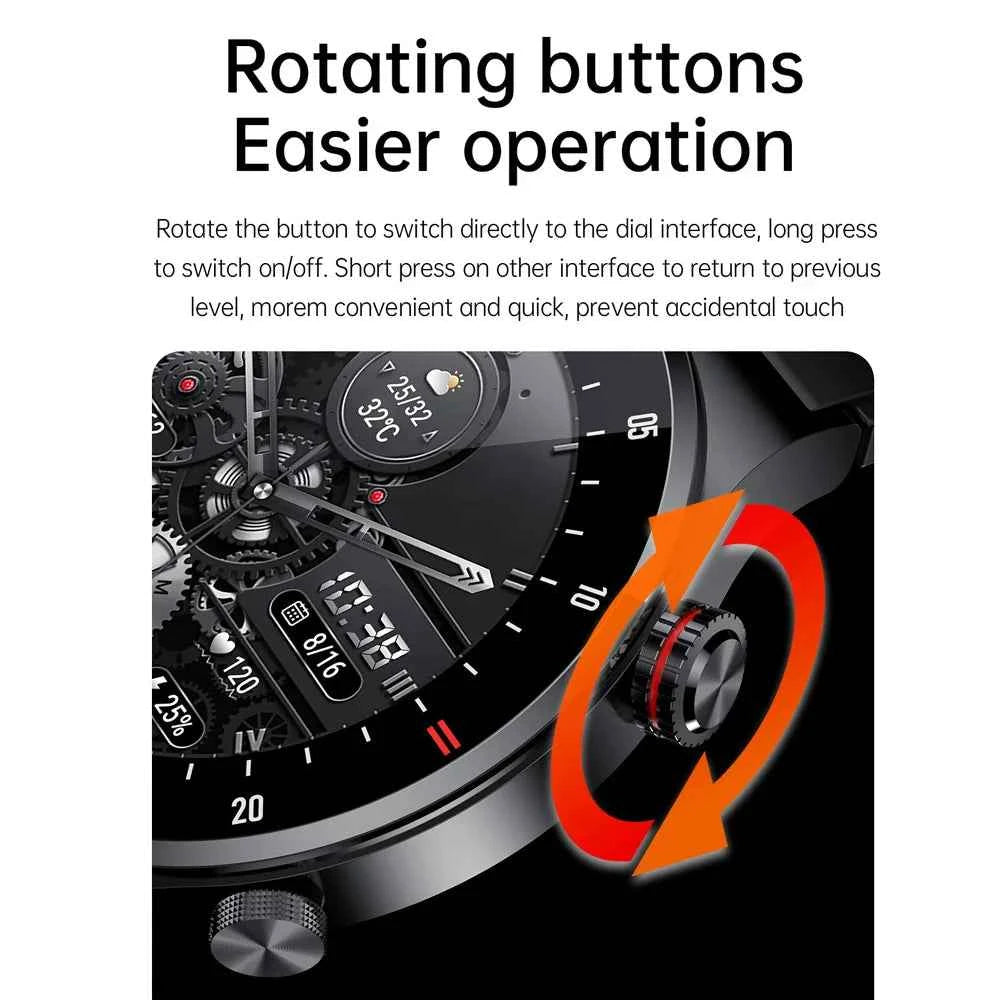 Luxury QW33 Smart Watch - NFC & Bluetooth Calling