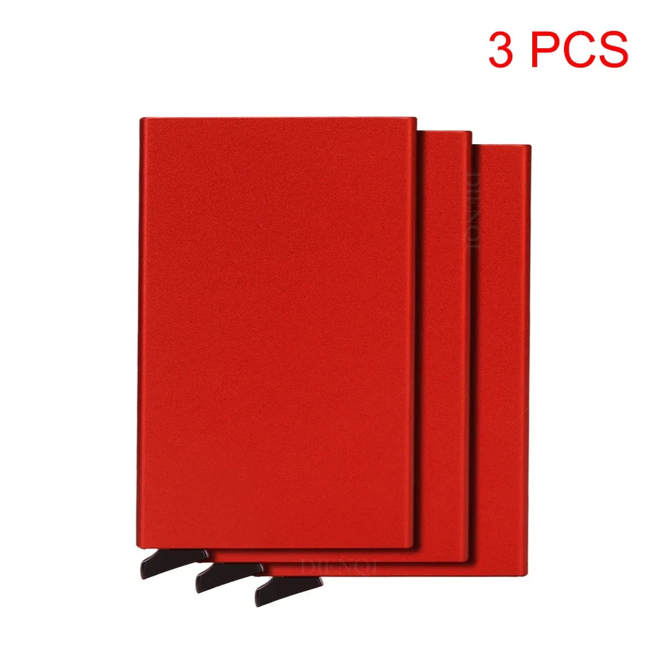 Minimalist Metal Card Holder - RFID Blocking Luxury Wallet