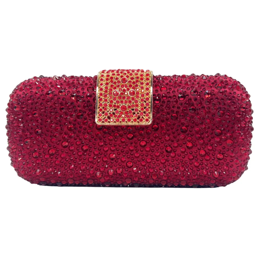 Elegant Crystal Evening Bag - Sparkling Diamond Clutch