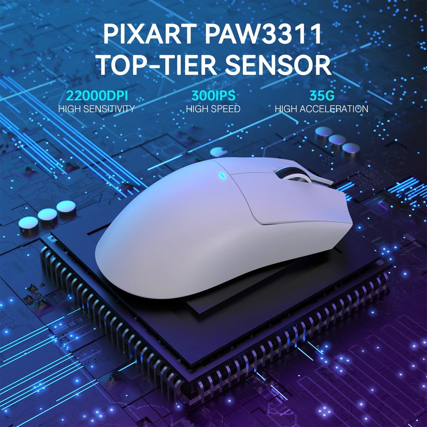 Premium Lightweight Wireless Gaming Mouse - 22K DPI PAW3311