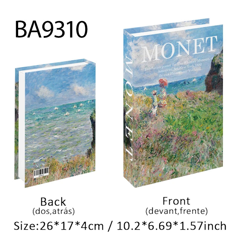 Elegant Luxury Decorative Books - Van Gogh Monet Picasso Series